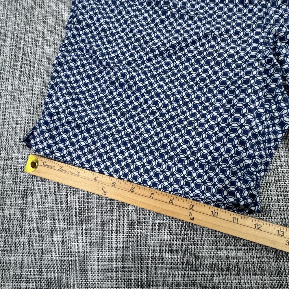 Tommy Hilfiger Men's Swim Trunks Large Blue Geometric Drawstring Board Shorts